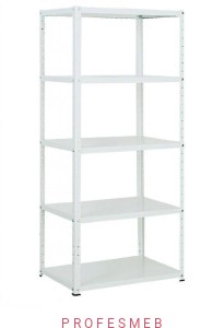 Regał metalowy warsztatowy RMM 201 malowany 200x90x60cm 5 półek 100kg/p MALOW przemysłowy do magazynu i warsztatu