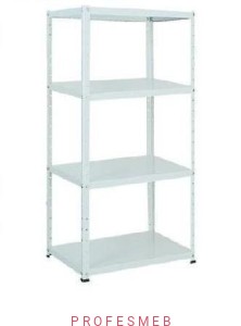 Regał metalowy magazynowy RMM 202 malowany 151x75x30cm  4 półek 100kg/p MALOW przemysłowy warsztatowy do magazynu na narzędzia 