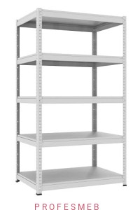 Regał metalowy magazynowy RMM 313 malowany 179x100x70cm 5 półek 100kg/p MALOW przemysłowy warsztatowy do magazynu na narzędzia