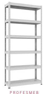 Regał metalowy magazynowy RMM 316 malowany 221x100x35cm 6 półek 100kg/p MALOW przemysłowy warsztatowy do magazynu na narzędzia