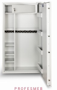 Sejf pancerny na broń długą 14 sztuk MLB 150D/10+4 klasa S1 zamek kluczowy klasy A 