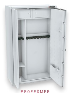 Sejf pancerny na broń długą i krótką 20 sztuk MLB 150D/10+5 klasa S1 zamek kluczowy klasy A