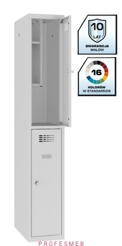 Szafka metalowa szkolna SMS 312 2-komorowa z boksem na ksiązki Malow Profesmeb..jpg