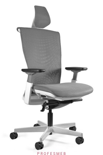 REYA – krzesło biurowe z siatką; sprężyny spiralne w siedzisku, rekomendacja ekspertów Profesmeb