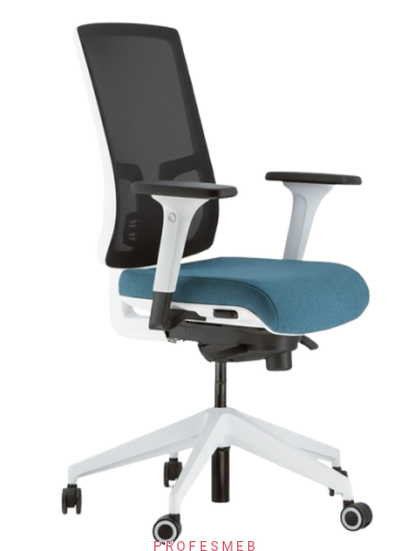 fotel-na-kolkach-bialy-stelaz-SKILL-do-pracy-przy-biurku-ergonomiczny-zgodny-z-normami-IMP-podlokietniki-mozliwosc-zamontowania-zaglowka-sklep-profesmeb