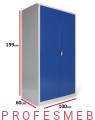 Szafa metalowa warsztatowa SBM głęboka 199x100x60cm narzędziowa Profesmeb producent szaf metalowych Malow