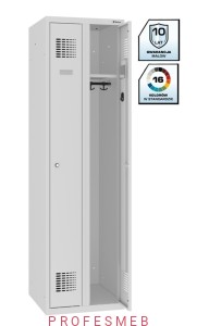 Szafa metalowa MSUM 2520 Malow szerokość komory 250mm ubraniowa 2 drzwiowa 180x50x50cm