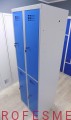 Solidna tania Szafka ubraniowa dla 4 osób, 4 drzwiowa dla czterech pracowników, skrytkowa SUS 322 do szatni Profesmeb, producent szafek i szaf metalowych na odzież, Profesmeb to Meble metalowe Malow 