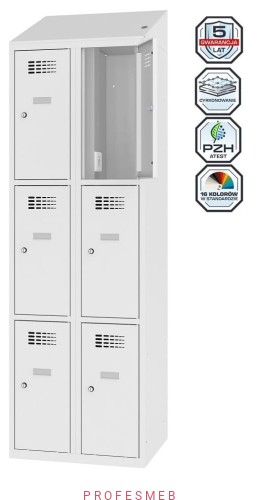 Metalowa szafka 6-skrytkowa MSUS 323v z wyposażeniem elektrycznym Malow Profesmeb.jpg