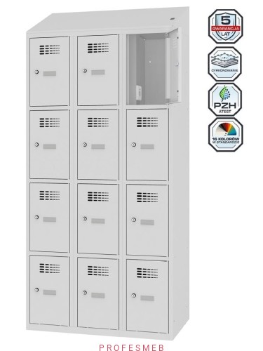 Metalowa szafka 12-skrytkowa MSUS 334v z wyposażeniem elektrycznym Malow Profesmeb .jpg