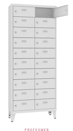 Metalowa szafka śniadaniowa 20 skrytkowa MSUS 4210 st na nóżkach gł. 300 mm.jpg