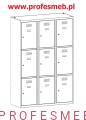 Meble metalowe,meble socjalne,szafki skrytkowe SUS W,szafki BHP,szafki ubraniowe,szafki ze schowkami,producent szaf metalowych,skrytkowych,malow, profesmeb