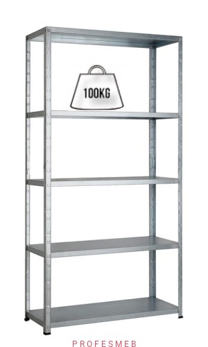 Regał metalowy 5 półek solidny ocynkowany skręcany na śruby 100kg na półke producent regałów Profesmeb do archiwum i magazynu.jpg