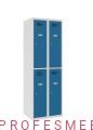 SUS 322 Szafa szatniowa 4 drzwi niebieskie, Profesmeb producent mebli metalowych i szaf i szafek ubraniowych z metalu, szafa sus 322 bhp do szatni, szafki uczniowskie w promocji malow najtaniej w Profesmeb.pl KOLOROWE SZAFKI BHP MALOW