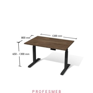 Biurko z elektryczną regulacją wysokości 1200 x 800 Bse2-8