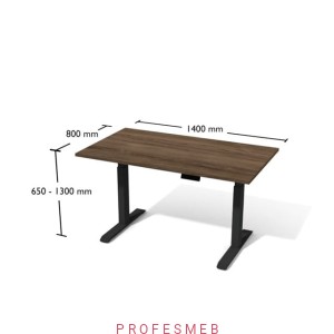 Biurko z elektryczną regulacją wysokości 1400 x 800 Bse3-8