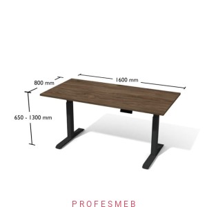 Biurko z elektryczną regulacją wysokości 1600 x 800 Bse4-8