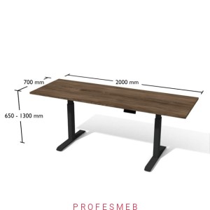 Biurko z elektryczną regulacją wysokości 2000 x 700 Bse6-7