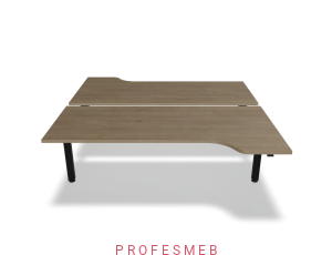 Biurko typu Bench z elektryczną regulacją wysokości blat kształtowy 2000 x 2090 mm Ogi Drive Bench