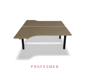 Biurko typu Bench z elektryczną regulacją wysokości blat kształtowy 1600 x 2090 mm Ogi Drive Bench  