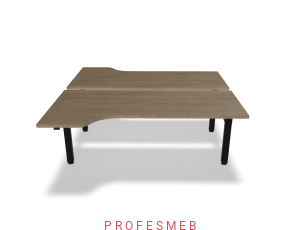 Biurko typu Bench z elektryczną regulacją wysokości blat kształtowy 1800 x 1890 mm Ogi Drive Bench 