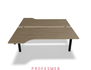 Biurko typu Bench z elektryczną regulacją wysokości blat kształtowy 1800 x 2090 mm Ogi Drive Bench  