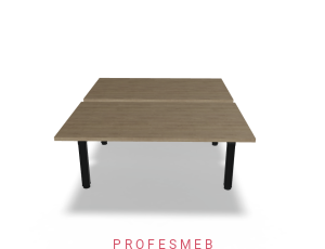 Biurko typu Bench z elektryczną regulacją wysokości blatu 1400 x 1690 mm Ogi Drive Bench 