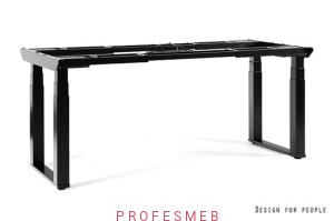 Stelaż elektryczny czarny do biurka z regulowaną wysokością blatu 930-1730 mm Q-FORM