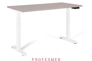 Biurko z regulacją elektryczną blatu oraz zapamiętywaniem do 3 pozycji 1600 x 700 mm Active I BEŻOWY - WALNUT