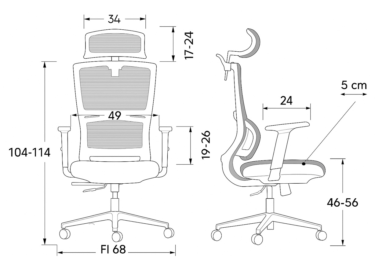 Elegancje i smukle krzeslo DEAL 2ST wszystkie wymiary jakie musisz znac