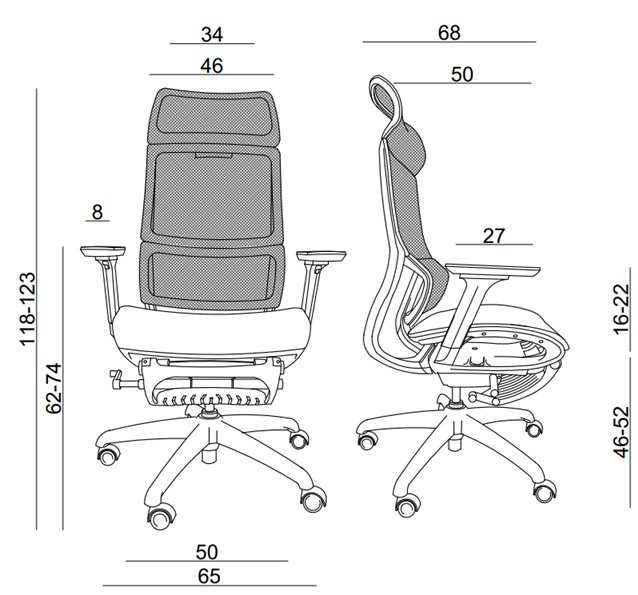 wymiary-fotela-obrotowego-z-chowanym-podnozkiem-SPACE-profesmeb
