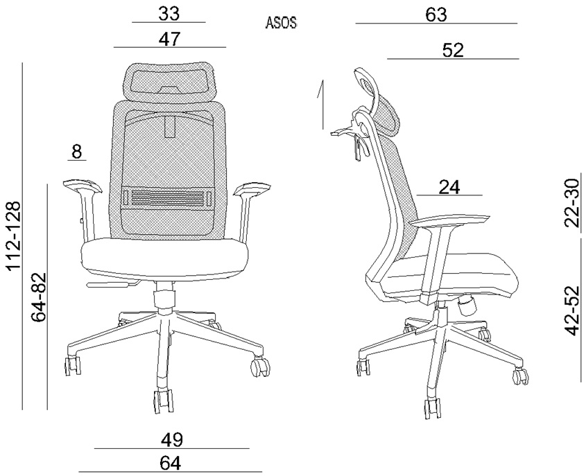 Wymiary-krzesla-biurowego-z-wieszakiem-regulowanymi-podlokietnikami-i-zaglowkiem-sklep-poznan-profesmeb-dystrybutor-marki-unique