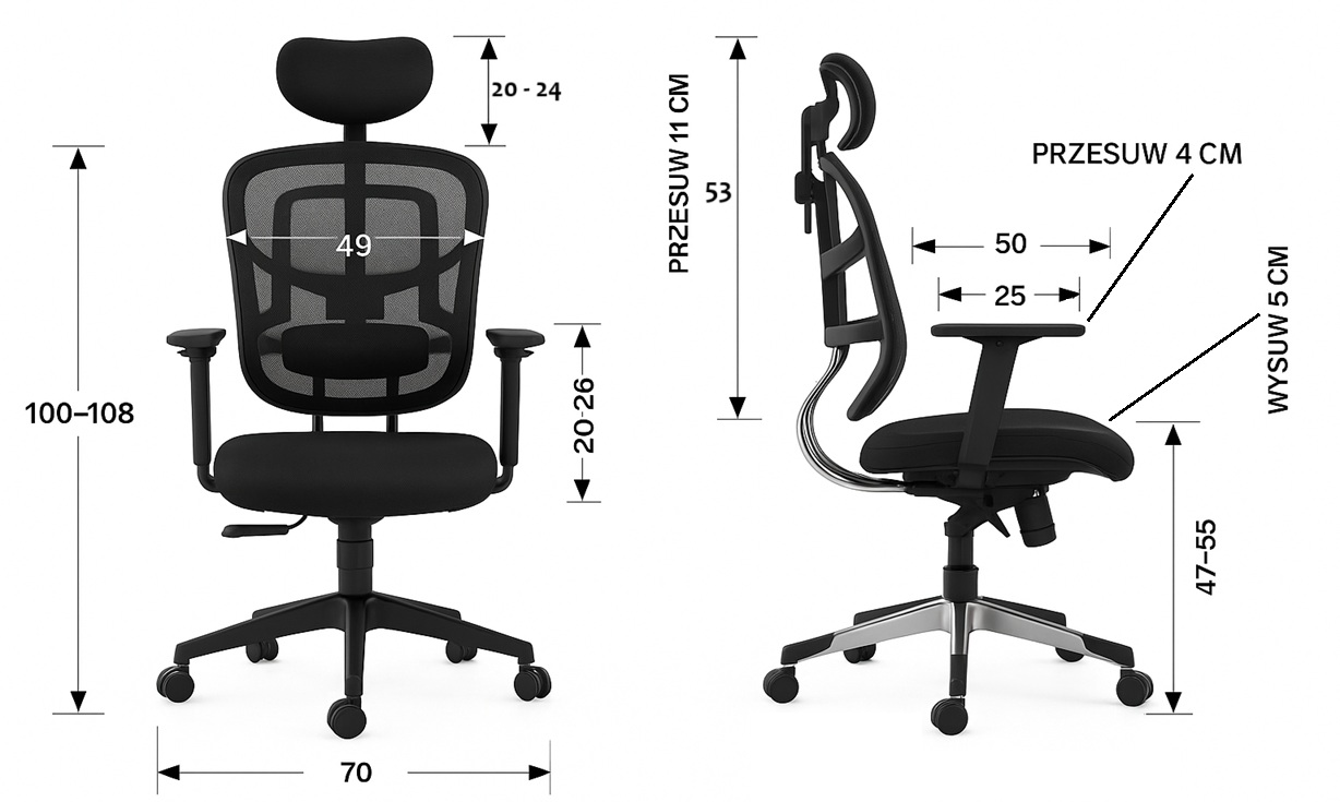 krzesło-obrotowe-wymiary-ukazane-na-grafice-sprawdz-swoje-biuro-sklep-profesmeb