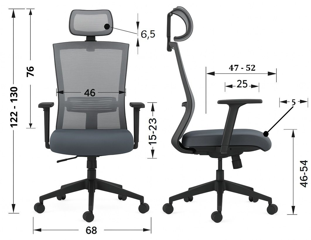 wymiary krzesla obrotowego hope sprawdz na profesmeb meble biurowe siedzace